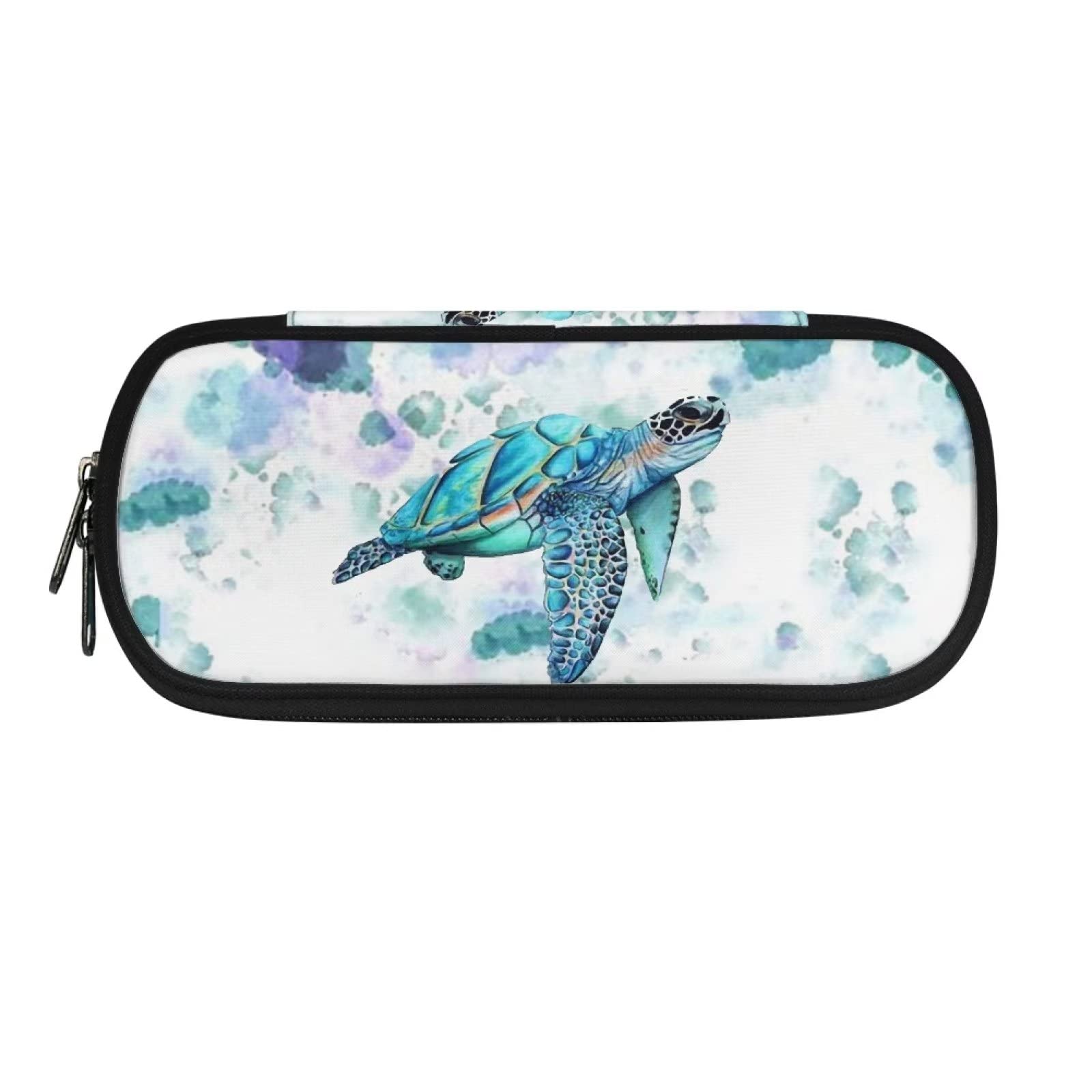 DISNIMO Sea Turtle Big Capacity Pencil Case for Boys Girls, Cute Pencil Case Multi-slot Large Storage Pencil Pouch Pen Case Desk Organizer Bag for School Office Travel