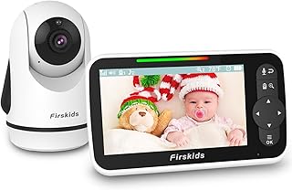5" Baby Monitor with 30Hour Battery Life, 1000ft Long Range Baby Monitor with Camera and Audio, Night Vision VOX Mode 2 Way Talk for Baby Elderly Indoor Monitoring