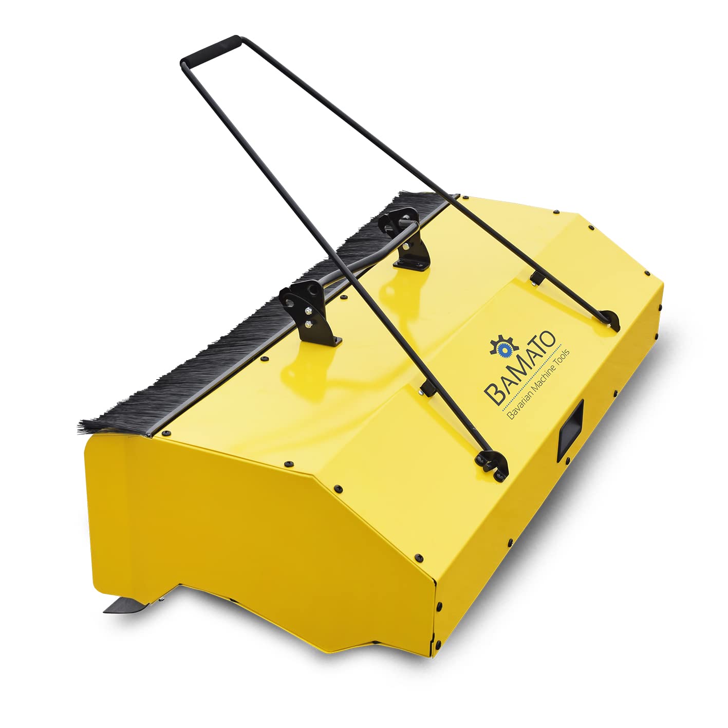 BAMATO Kehrmaschine KEM-1000 | Kehrbreite 1000 mm | mit E-Start & vers. Aufsätzen | 5 IN 1 | Antrieb mit Stollenprofil | E-Start | inkl. Schneeschild | inkl. Auffangbehälter