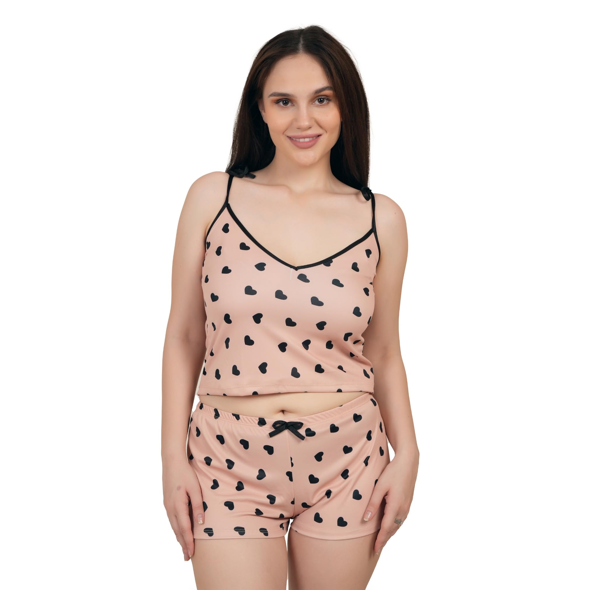 Women's Satin Blend Babydoll Top - Modern Relaxed Fit, Above The Knee