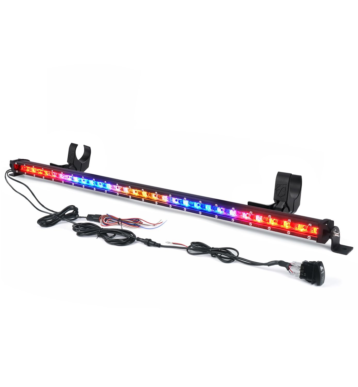Xprite 1.0 inch Ultra-Thin LED Chase Strobe Light Bar