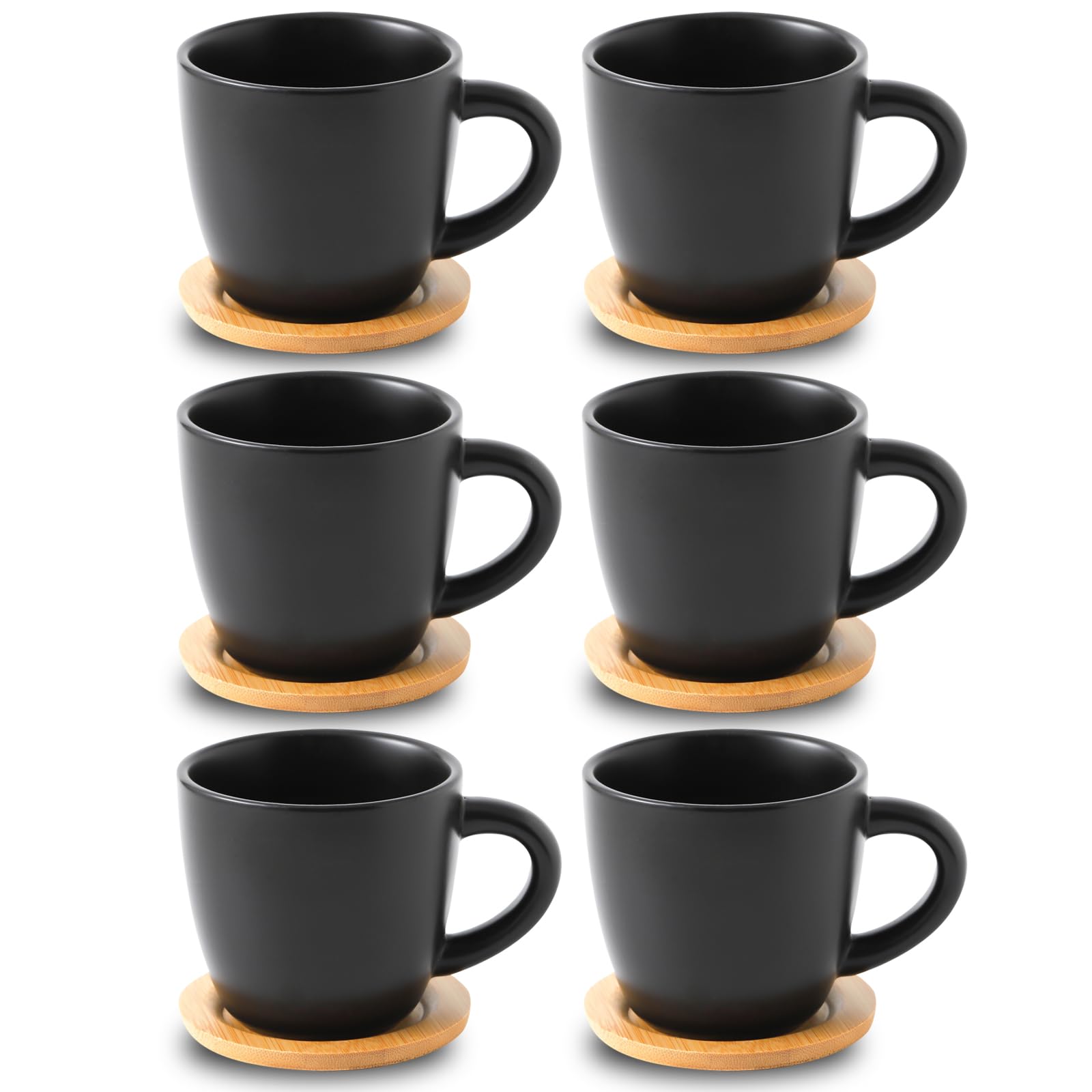 8 cup cafeteria フォートナム&メイソン Amazon.com | Hasense 8 oz Cappuccino Cups with Saucers set of 6