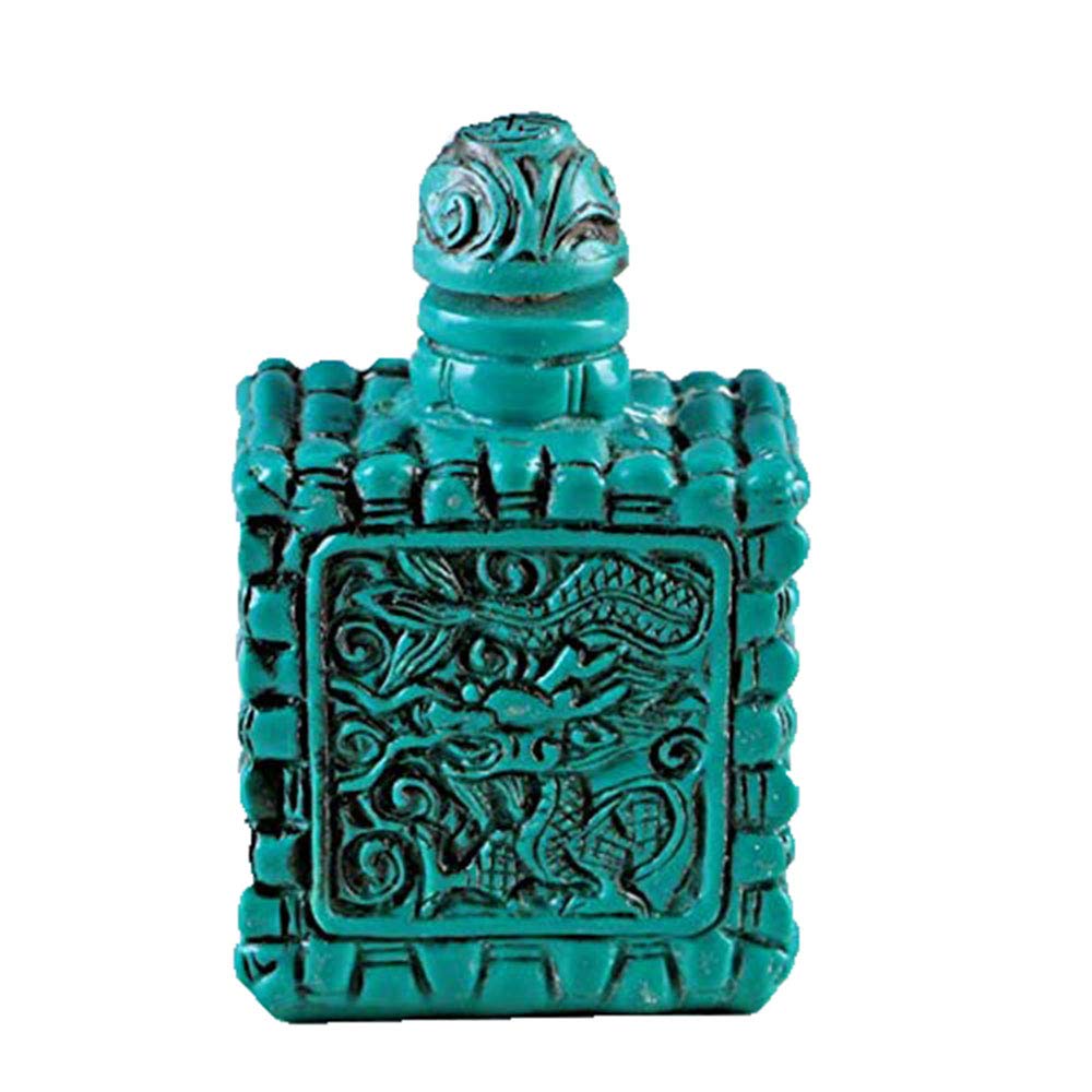 Zxc Turquoise Fashion158 Elaborate Interesting Chinese Resin Hand Carved Dragon Snuff Bottle