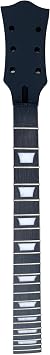 Electric Guitar Neck DIY For LP Guitar Parts Replacement 22 Fret 24.75 inch Maple Neck Rosewood Fretboard with Trapezoid Inlays Black Nut 42mm