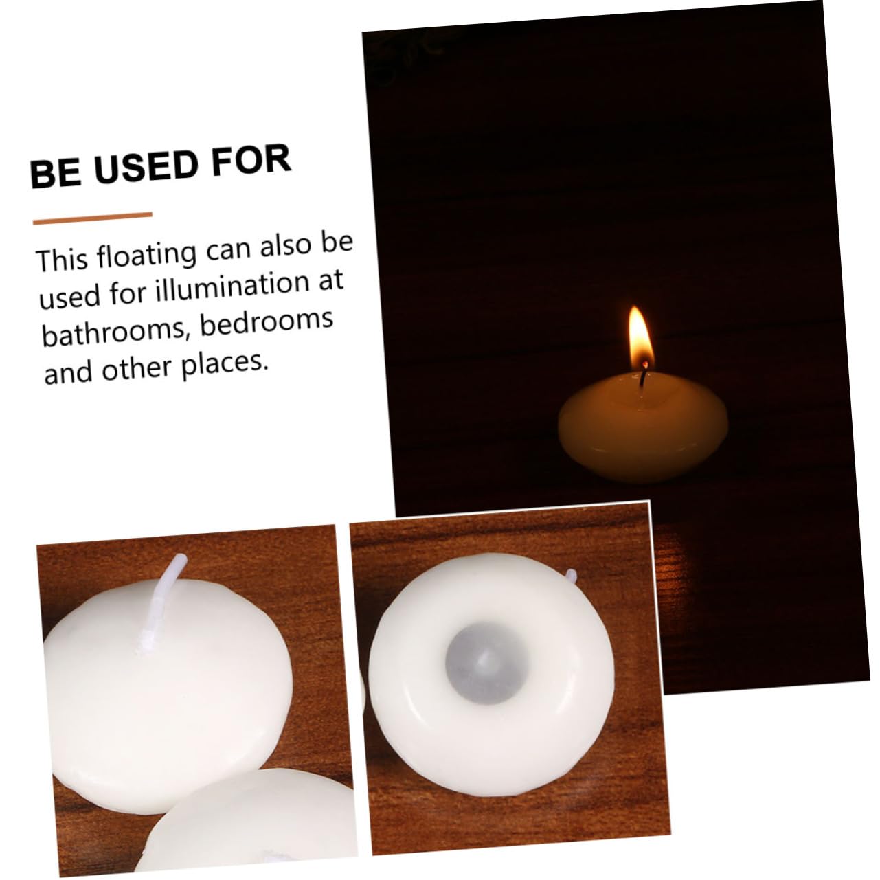 MAGICLULU 100 Velas Flotantes de Parafina, sin Aroma, para Bodas y Fiestas, Crean un Ambiente Cálido en Exteriores y Patios