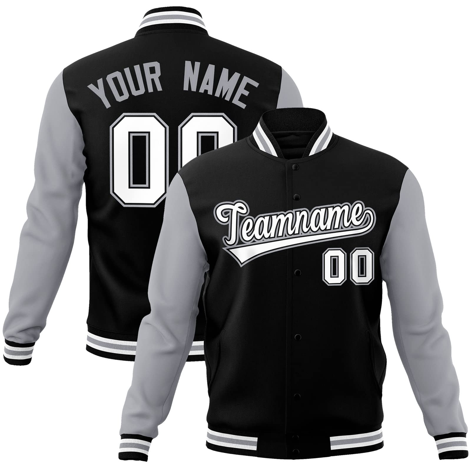 Custom Men/Women/Youth Varsity Baseball Jacket Blend Letterman Jackets Stitched Personalized Name Number Logo Big Size