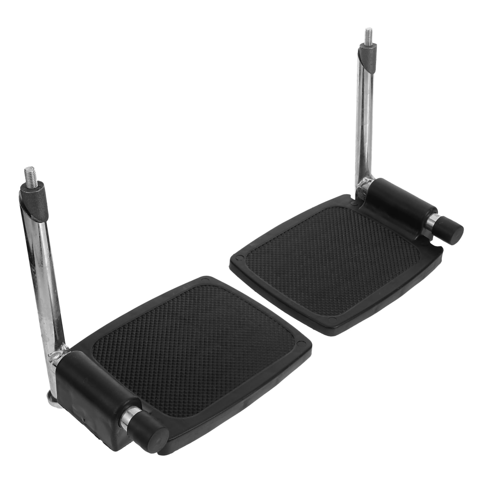 Anneome Elevating Wheelchair Footrest Replacement Heavy Duty Footplates Sturdy Aluminum Alloy Pedals Easy to Install for Universal Fit