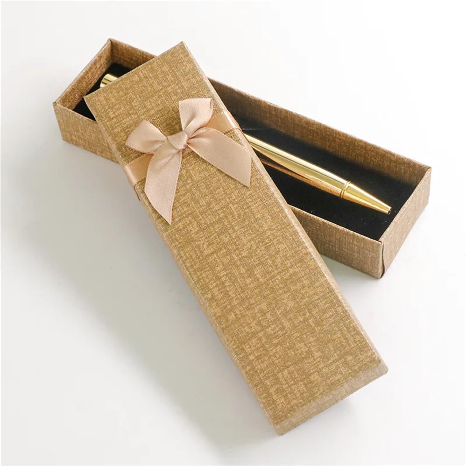 Scatola Regalo Per Gioielli Rettangolo lungo da 30 pezzi for penna, collana, portagioie, scatola di carta dura, scatola di carta con fiocco, scatola di imballaggio carina, regalo di fidanzamento Scato