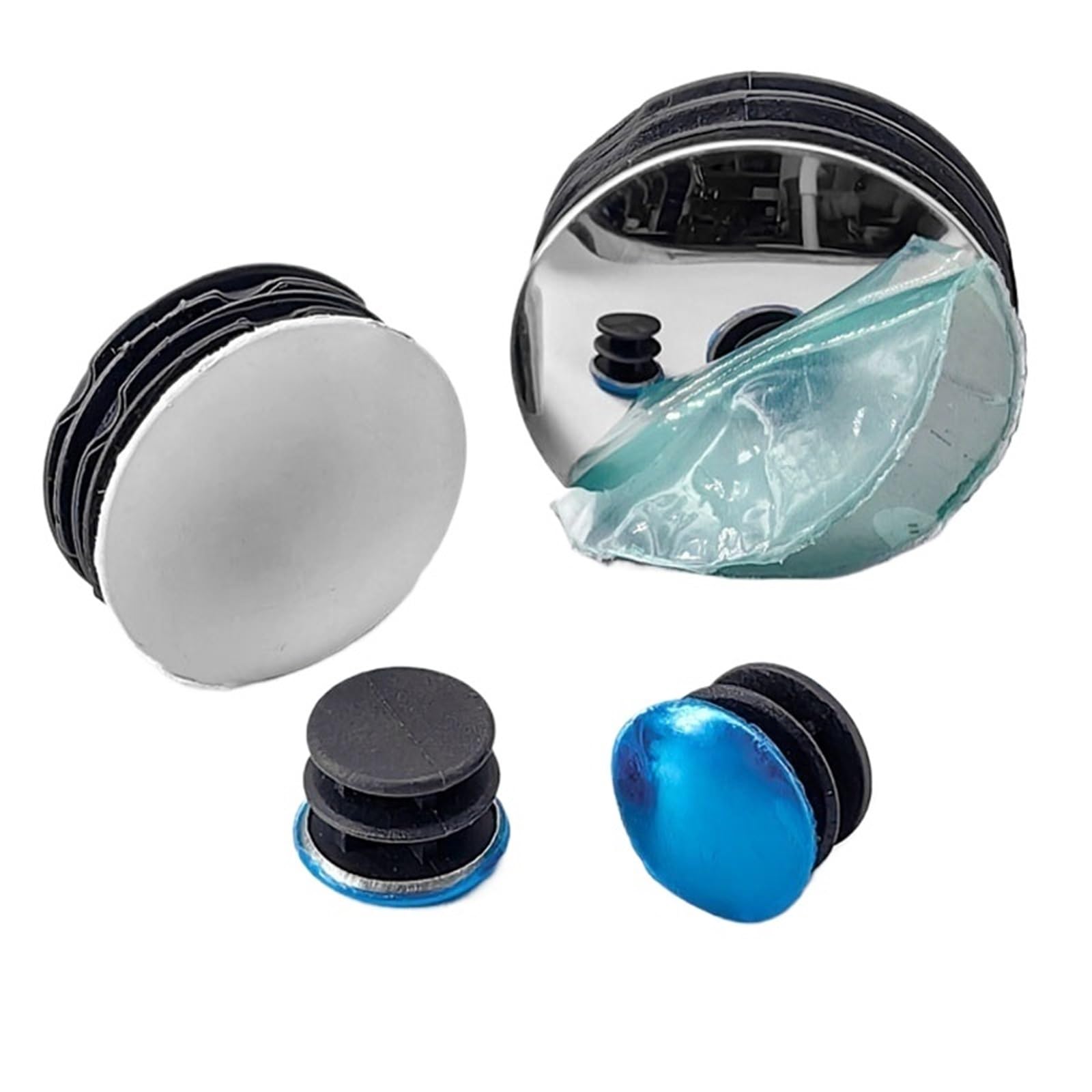 MULANGDI Round Tube Pipe Plugs Dia 16-50mm Blanking End Caps Cover Insert Bungs With Mirror Iron Sheet Furniture Accessories(40mm,10Pcs)