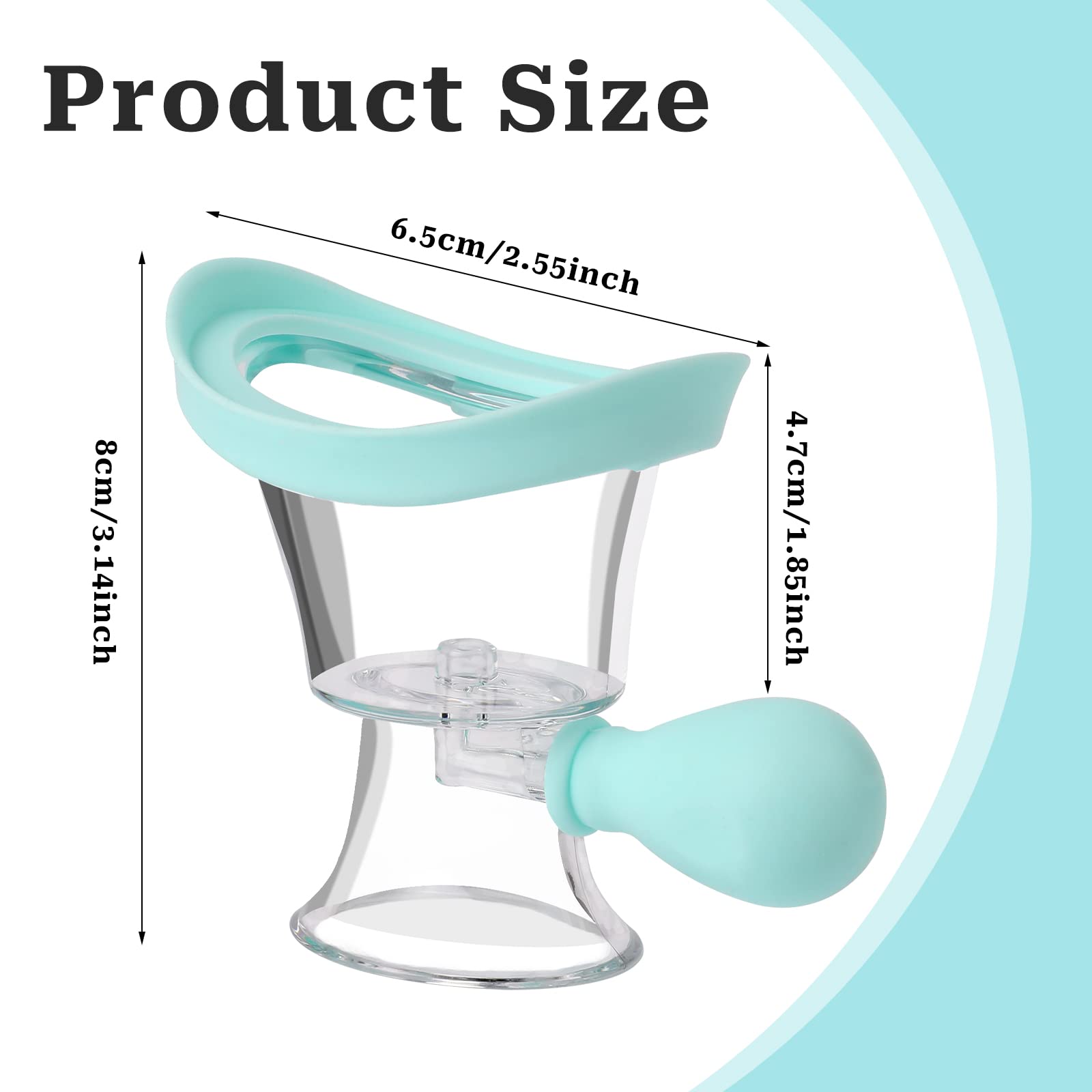 Bicchiere per il lavaggio degli occhi, in silicone, per la pulizia degli occhi, manuale della pressione dell'aria, strumento portatile per la cura degli occhi per lenire gli occhi stanchi, per la