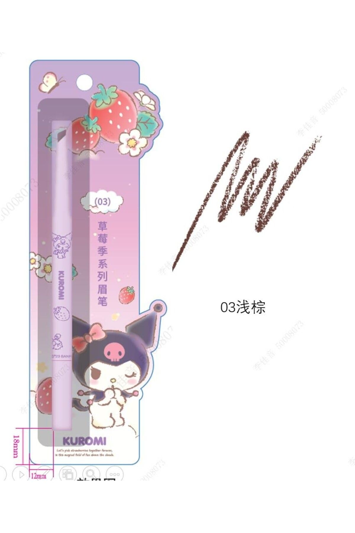 Miniso Sanrio Lisanlı Kaş Kalemi - Kahverengi
