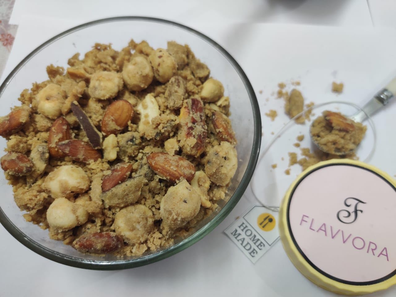 FLAVVORA Pure Desi Ghee Punjabi Dry Fruit Panjeeri | Healthy & Nutritious Homemade Panjeeri made with Jaggery (gur) 400gm (B08GR18TF9) Amazon Price History, Amazon Price Tracker