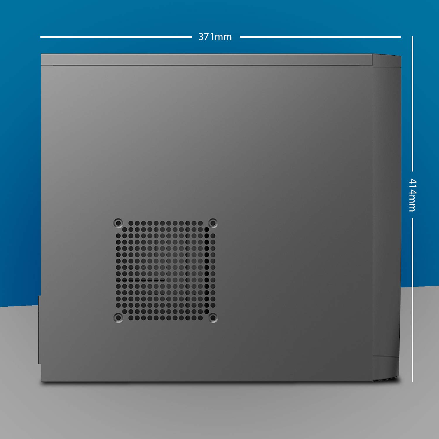 CiT Elite Micro PC Case, M-ATX, alimentatore da 500 W incluso, ventola posteriore da 80 mm inclusa, 1 USB 3.0 e 1 USB 2.0, soluzione economica per ufficio e business | nero