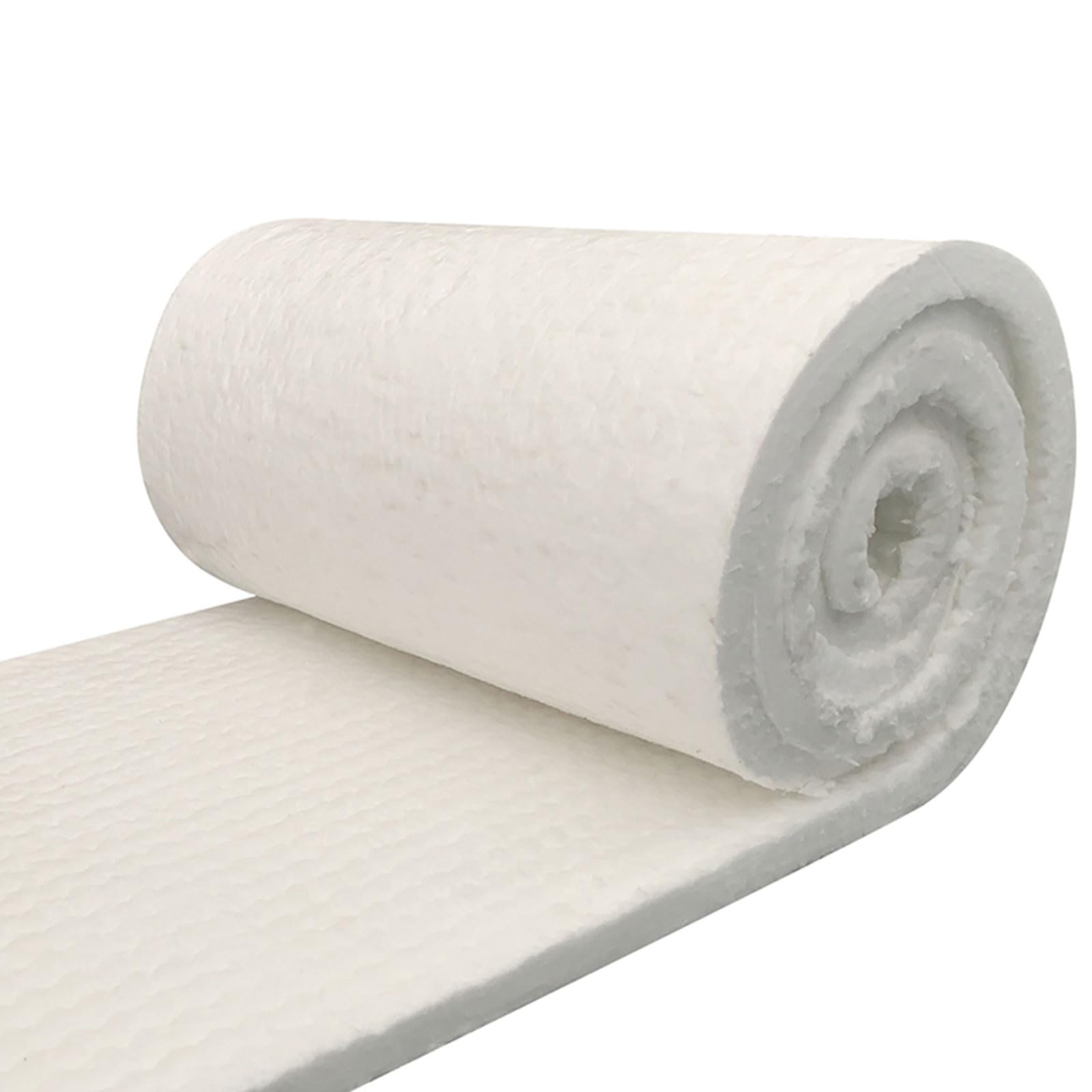 Coperta In Fibra In Ceramica, Rotolo Di Isolamento Ignifughi -10 Mm, 20 Mm, 30 Mm, 40 Mm, Spessore 50 Mm, 2606 ° F Al Fuoco, Per Tubazioni Ad Alta Temperatura, Deflettore Della S(Size:50mmx600x1000mm)