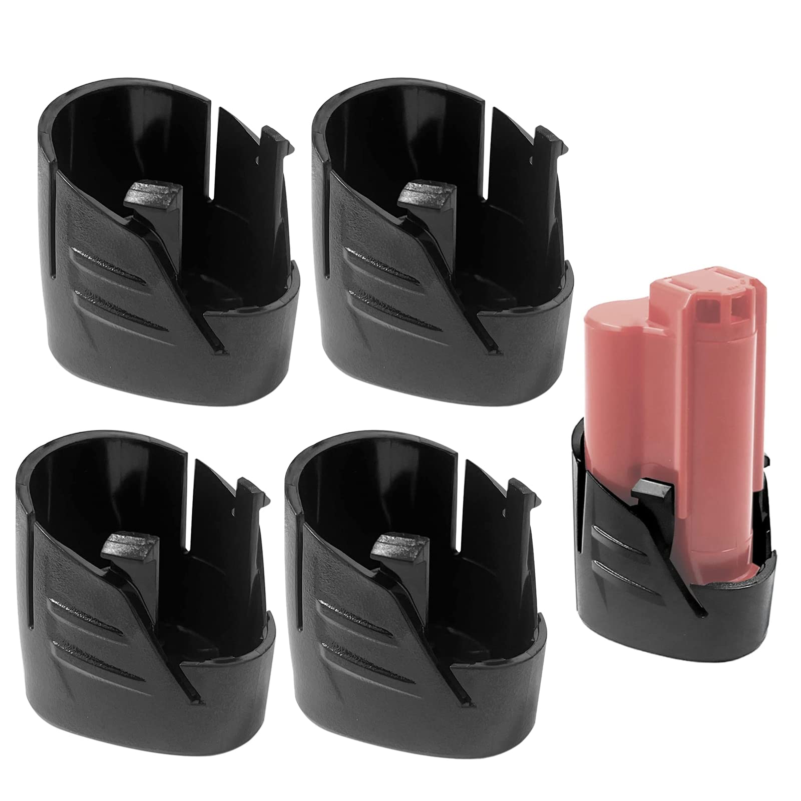 4Pack M12 Battery Plastic Bottom Case, Broken Battery Case 