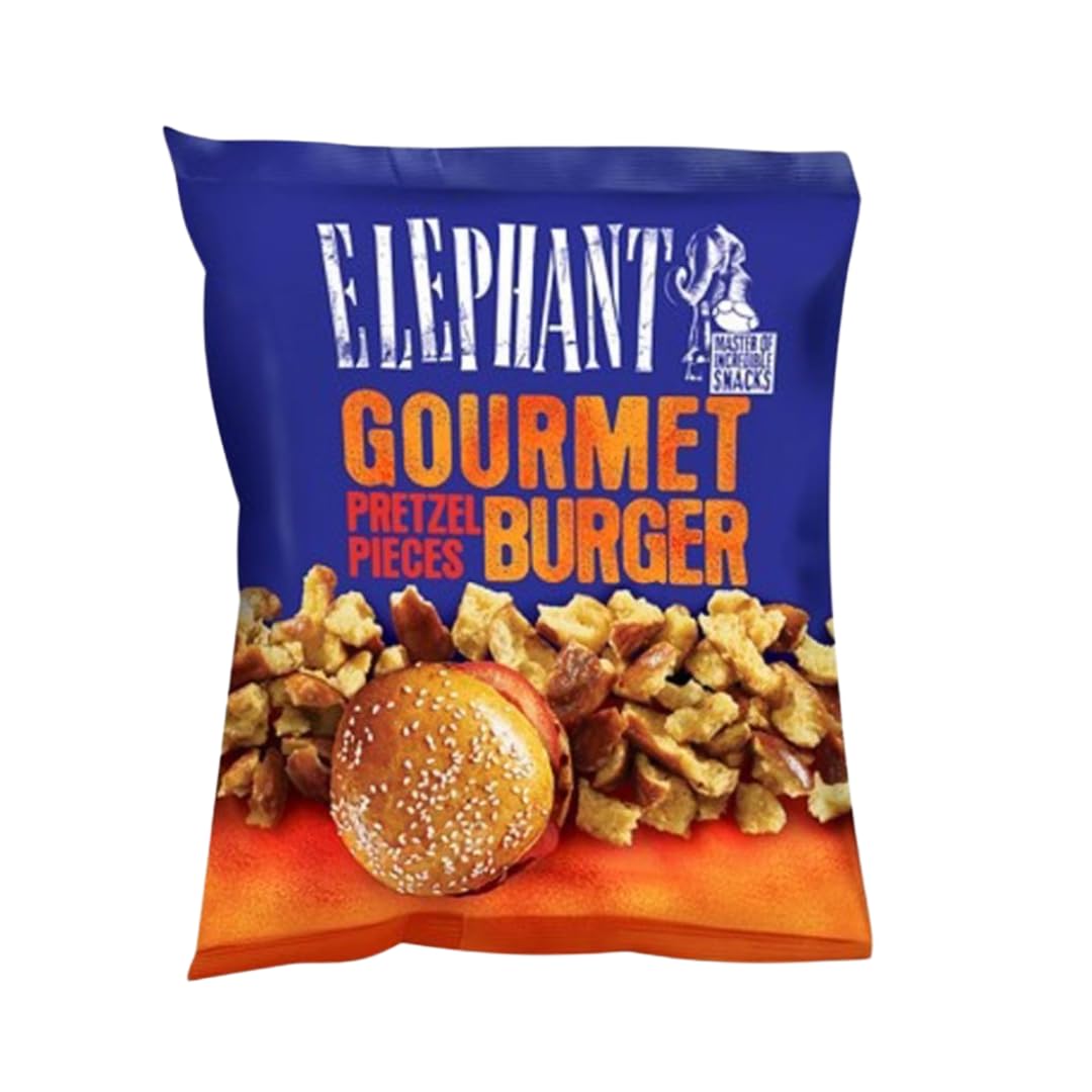 Elephant Pretzel Pieces 4 x 125 g BBQ Sriracha Honey Mustard Crujientes Pretzelets