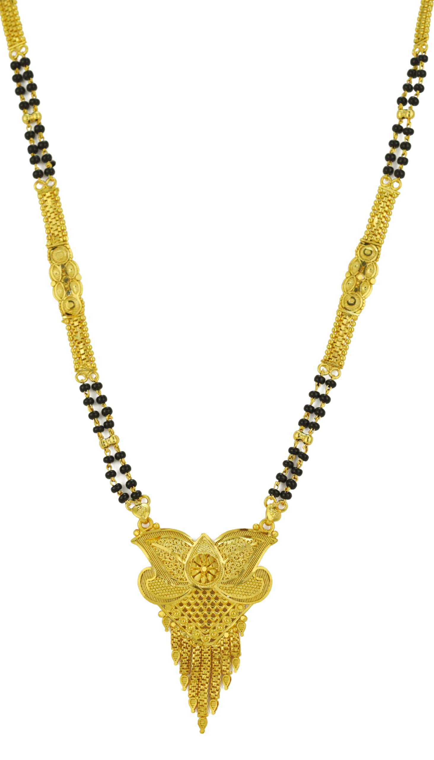 Jecy JEWELS 24K One Gram Gold Plated 24 Inches Long 2 Line Mangalsutra 8501-1 For Womens (B0CM9PGYT4) Amazon Price History, Amazon Price Tracker