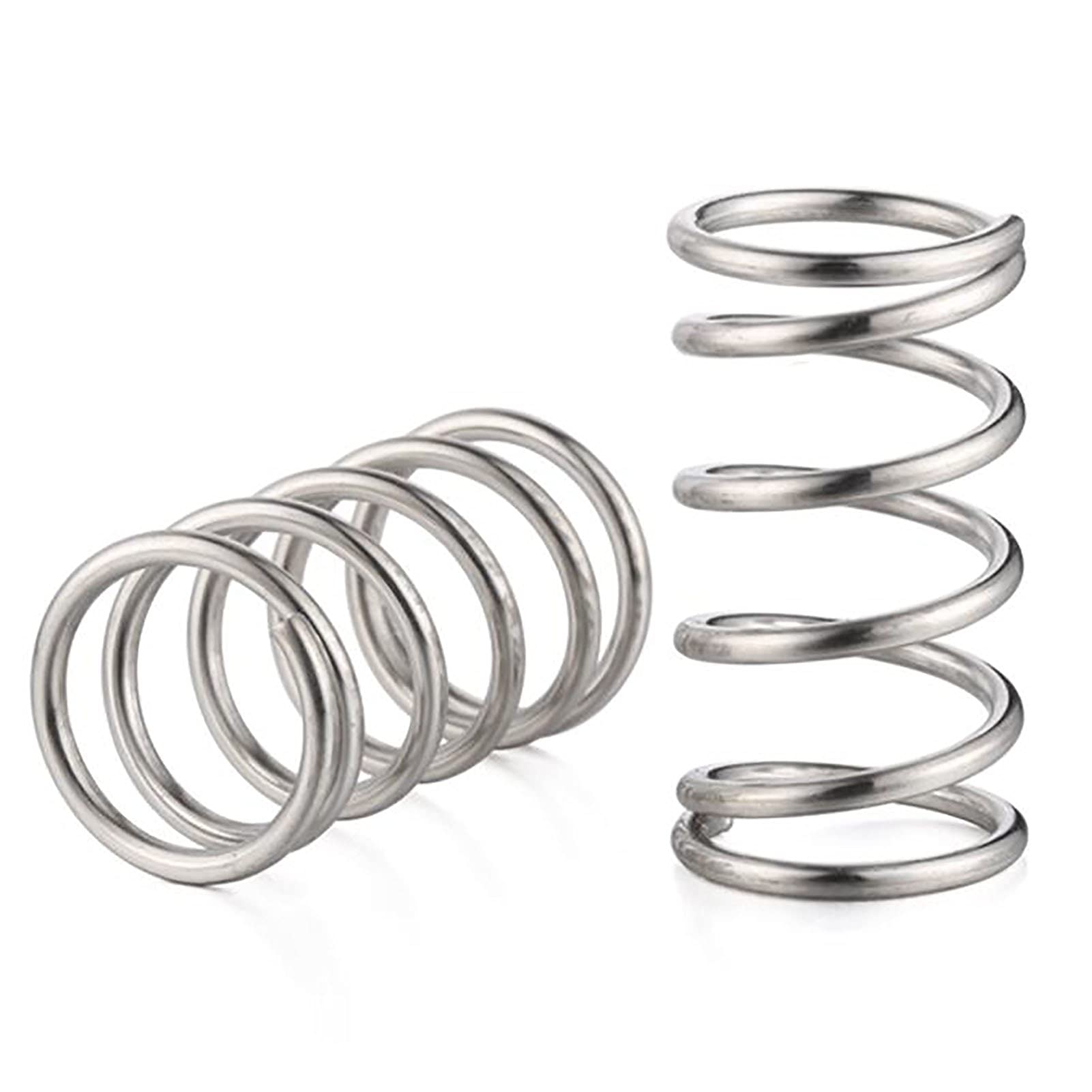ELLANA Coil Expansion 1x13mm, 304 Stainless Steel Compression Spring, Wire Diameter 1mm, Outer Diameter 13mm, Free Length 10-50mm, 10PCS Buffer Mechanical ( Size : Length 15mm )