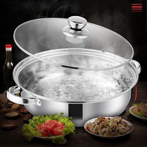 Miniatura 5 de Olla de vapor para cocinar acero inoxidable de 11 pulgadas, 3 niveles, multiusos, de acero inoxidable 188, utensilios de cocina con tapa para