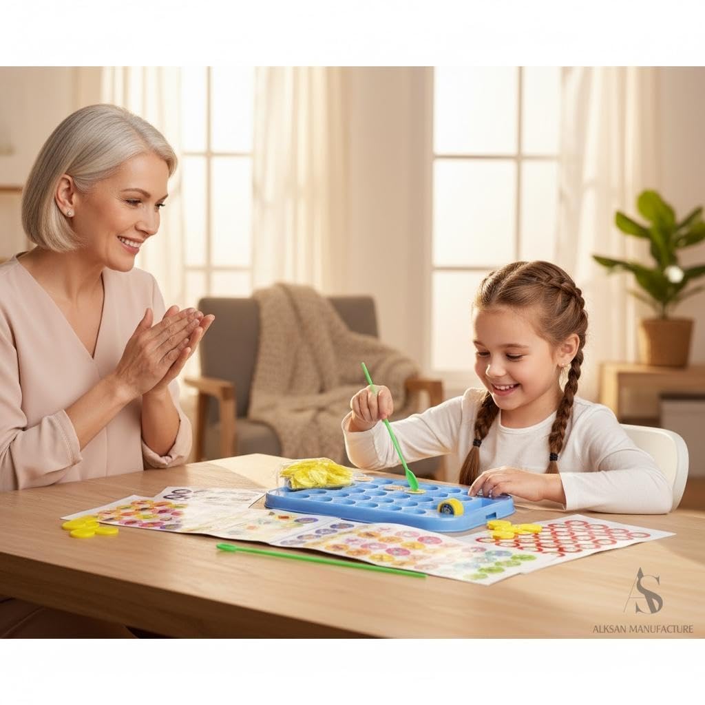 Braintastic Memory Chess Game for Kids – Educational Matching & Memory Learning Toy, Animals & Fruits Theme, 2 Player Board Game for Kindergarten Children (Blue) 4