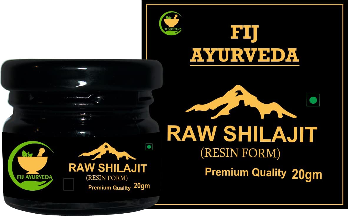 Pure Himalayan Ayurvedic Raw Shilajit/Shilajit Resin (Semi Liquid) Supports Power & Performance - 20Gm (Pack of 1)