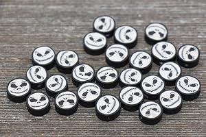 20 Jack Skellington Beads: Spooktacular Halloween Charm
