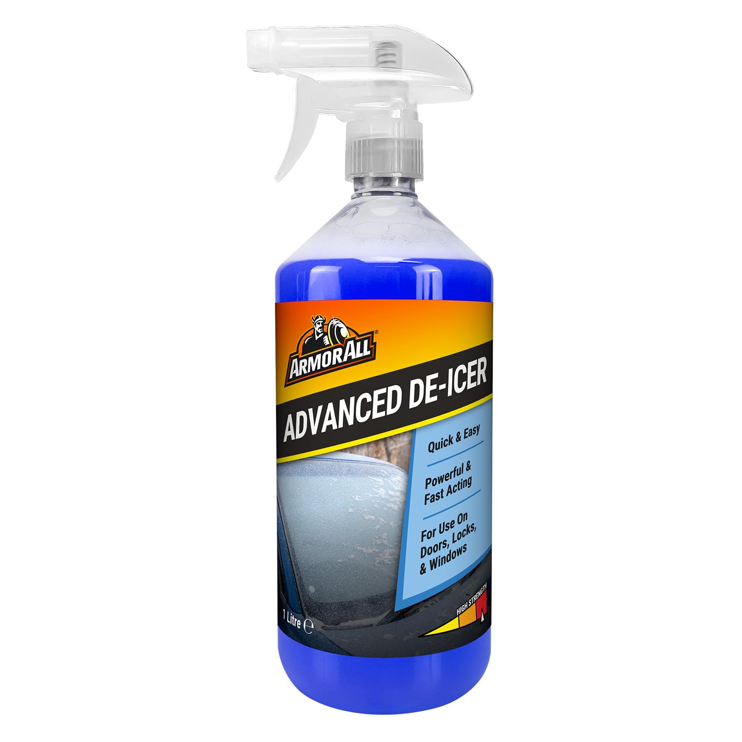 Armor All Advanced De-Icer, 1 Litre, Melts Ice Quickly, For Car Windows, Door Locks, Latches, Headlights