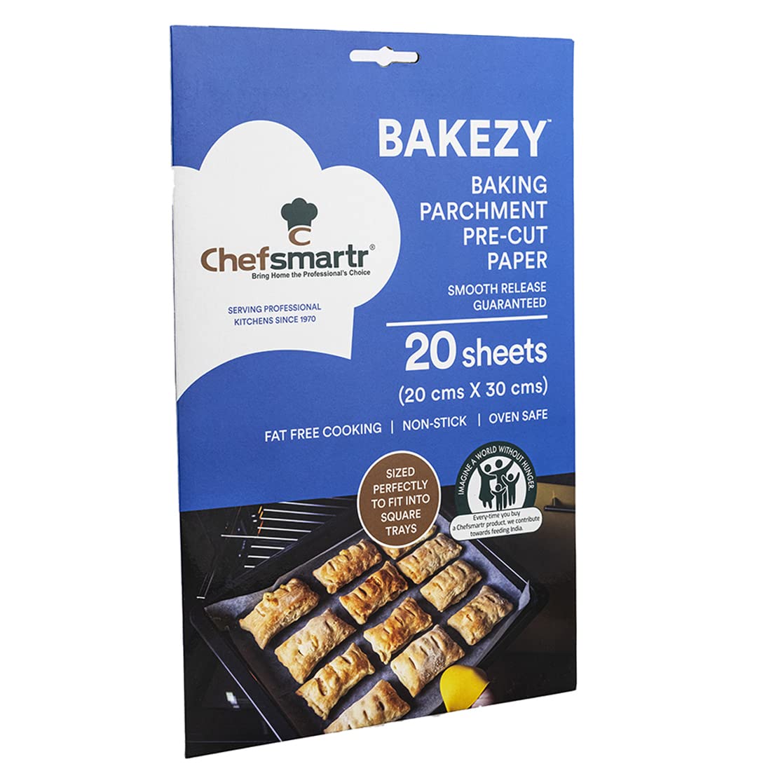 Baking Parchment Paper Roll for Baking & Cooking | Cake, Sandwich, Pizza, Burger Baking | FDA Certified | Organic Fibre | Convenient | Time-saving | Fat Free Cooking | Eco-Friendly | Non-Stick | Oven Safe | Size - 20 X 30 cms | 20 precut sheets