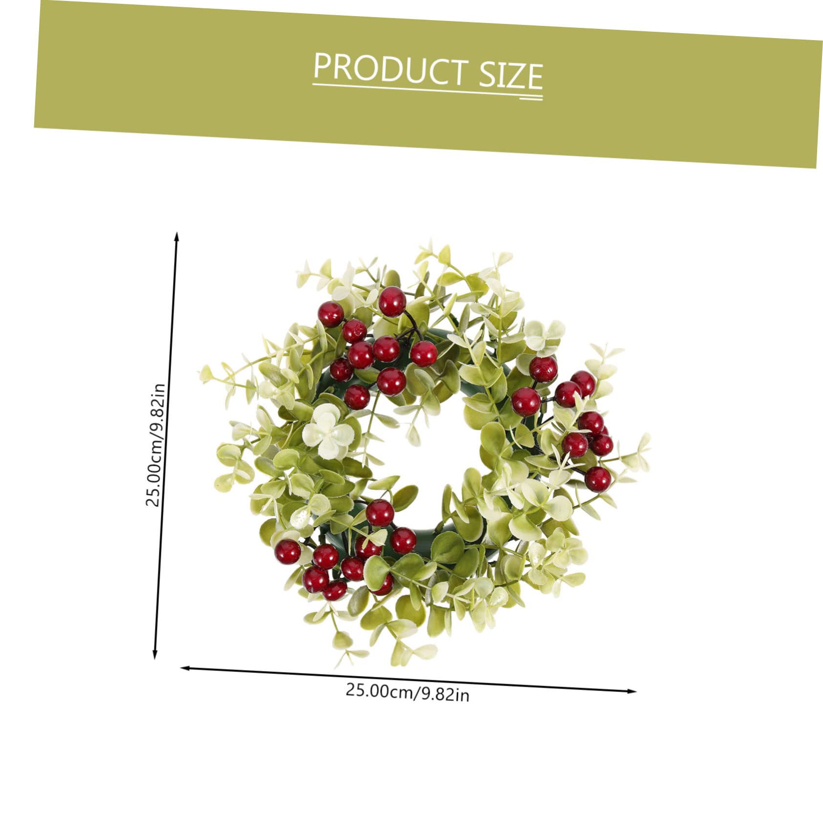 Alipis 3 Piezas Guirnalda de Velas de Baya Artificial para Decoración de Mesa para Bodas y Fiestas Adorno Navideño de con Toque Natural