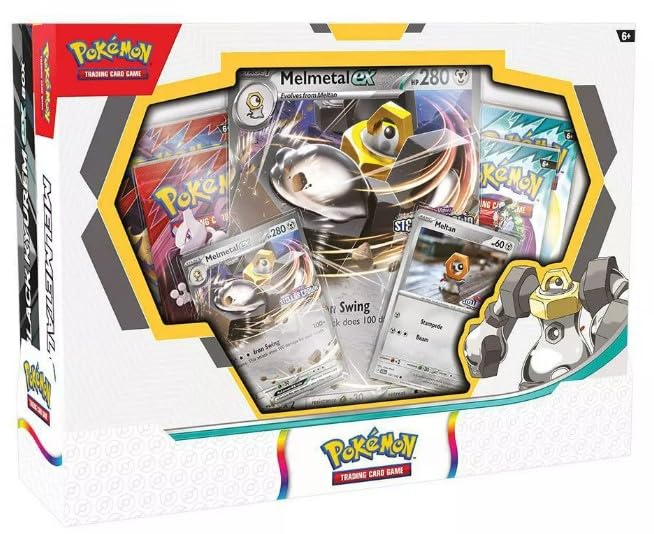 Amazon.com: Pokemon TCG Trading Card Game Boxes Black Kyurem ex and  Melmetal ex Box 2 Boxes, 4 Packs per Box and 2 Promo Cards with one  Oversized Card : Toys & Games