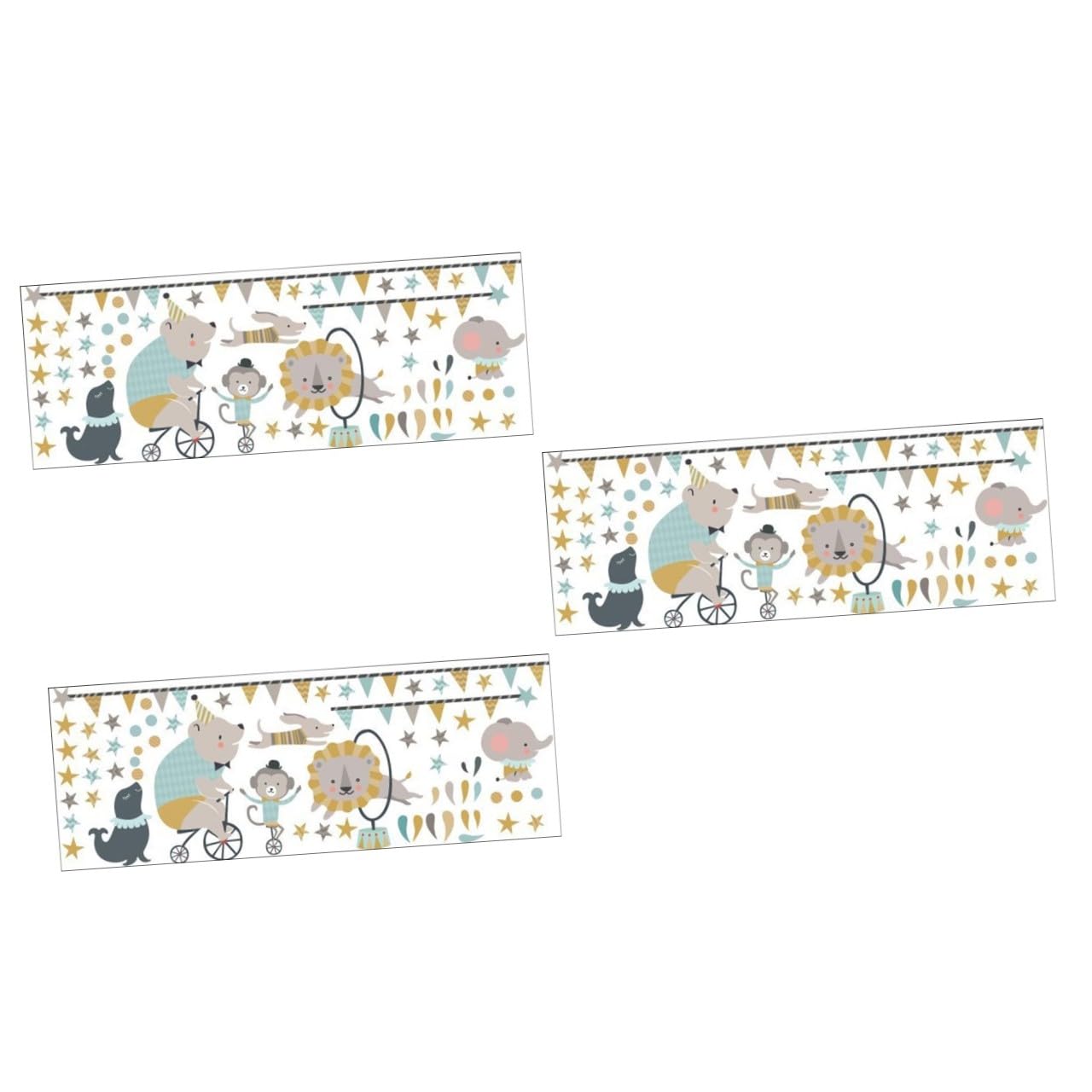 TOYANDONA 3piezas Pegatinas De Pared Animales Creativos Decoración De Pared Para Habitaciones Infantiles y Removible Para Paredes Puertas y Ventanas