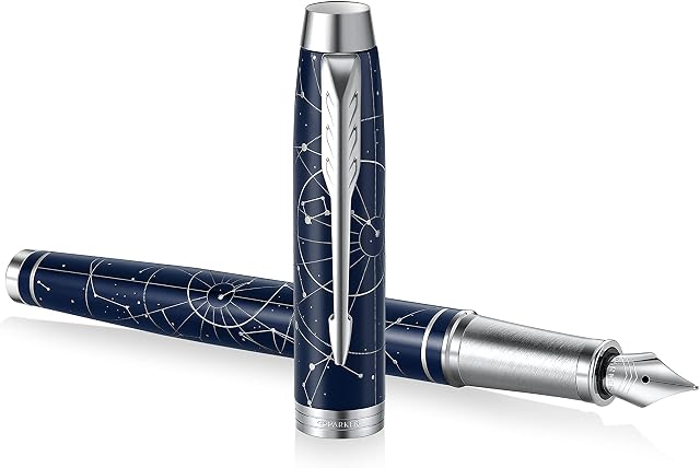 Parker IM Premium Special Edition Fountain Pen - Midnight Astral Blue - Medium Nib - Special Edition Gift Box