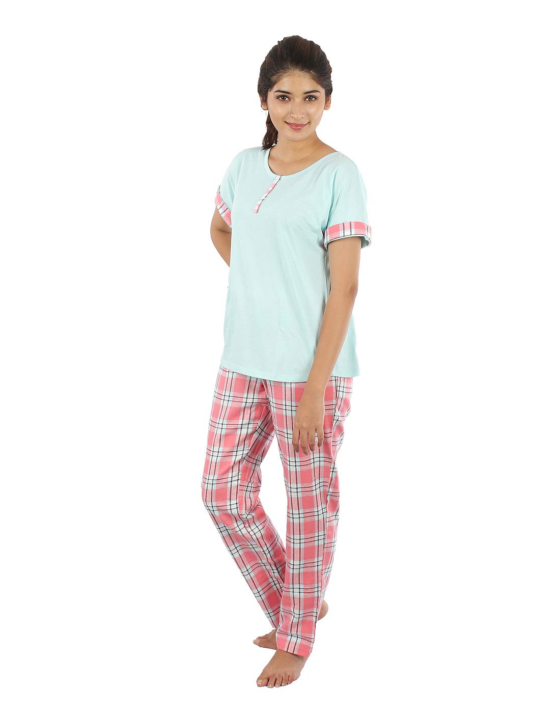 B STORIES Women's Cotton Printed Pyjama Set