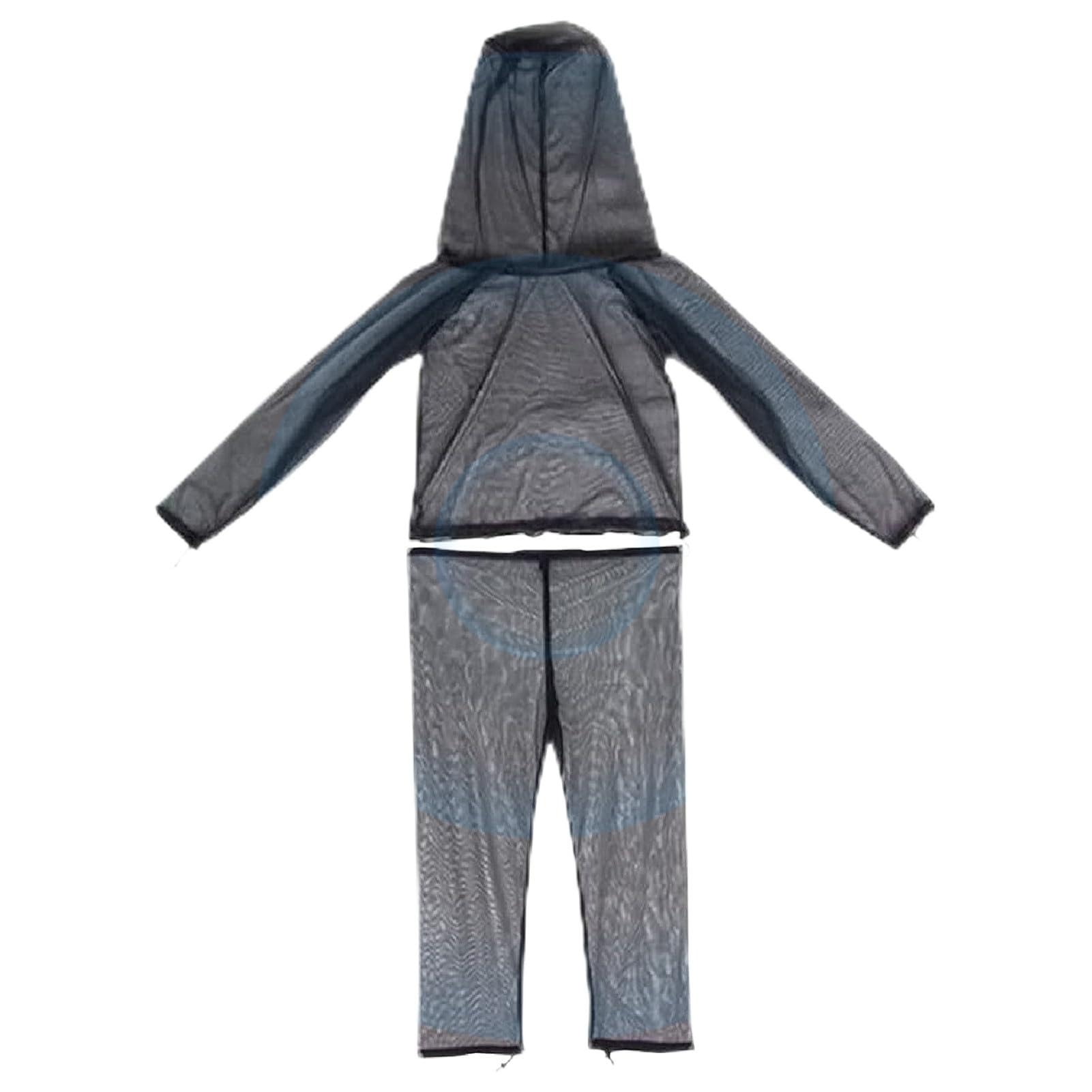 Tuta Rete Anti-Zanzare, Tuta Completa in Rete Antinsetto, Maglia Leggera Traspirante con Borsa Trasporto per Zaino Trekking Campeggio Arrampicata