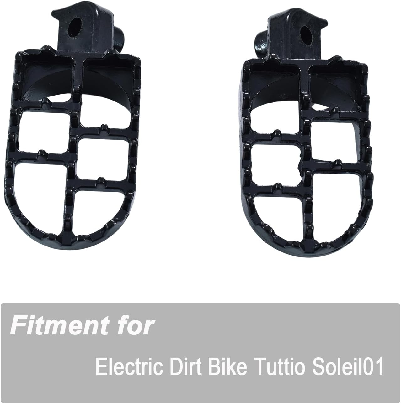 Electric Dirt Bike Foot Pegs for Tuttio Soleil01,Original Strength Anti-slip Footpegs Foot Pedals for E-bike Tutio Tutti Soleil 01 Black