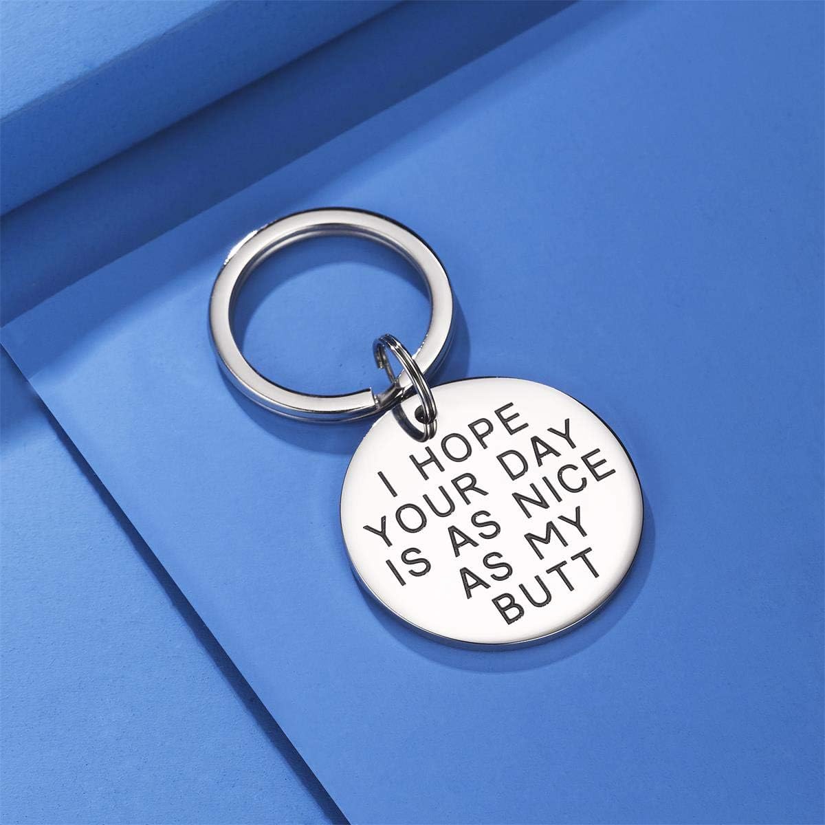 CJ&M Husband Keychain When I Tell You I Love You Husband Gift Boyfriend Gift,Wife Gift,Men Gift, Valentines Day Gifts image 4