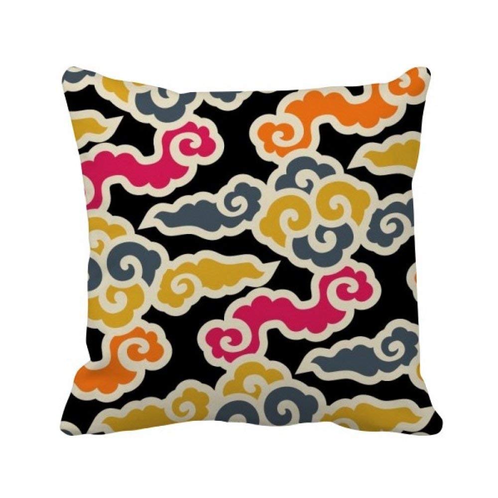 Housse de coussin nuages chinois pour décorer un salon zen unique
