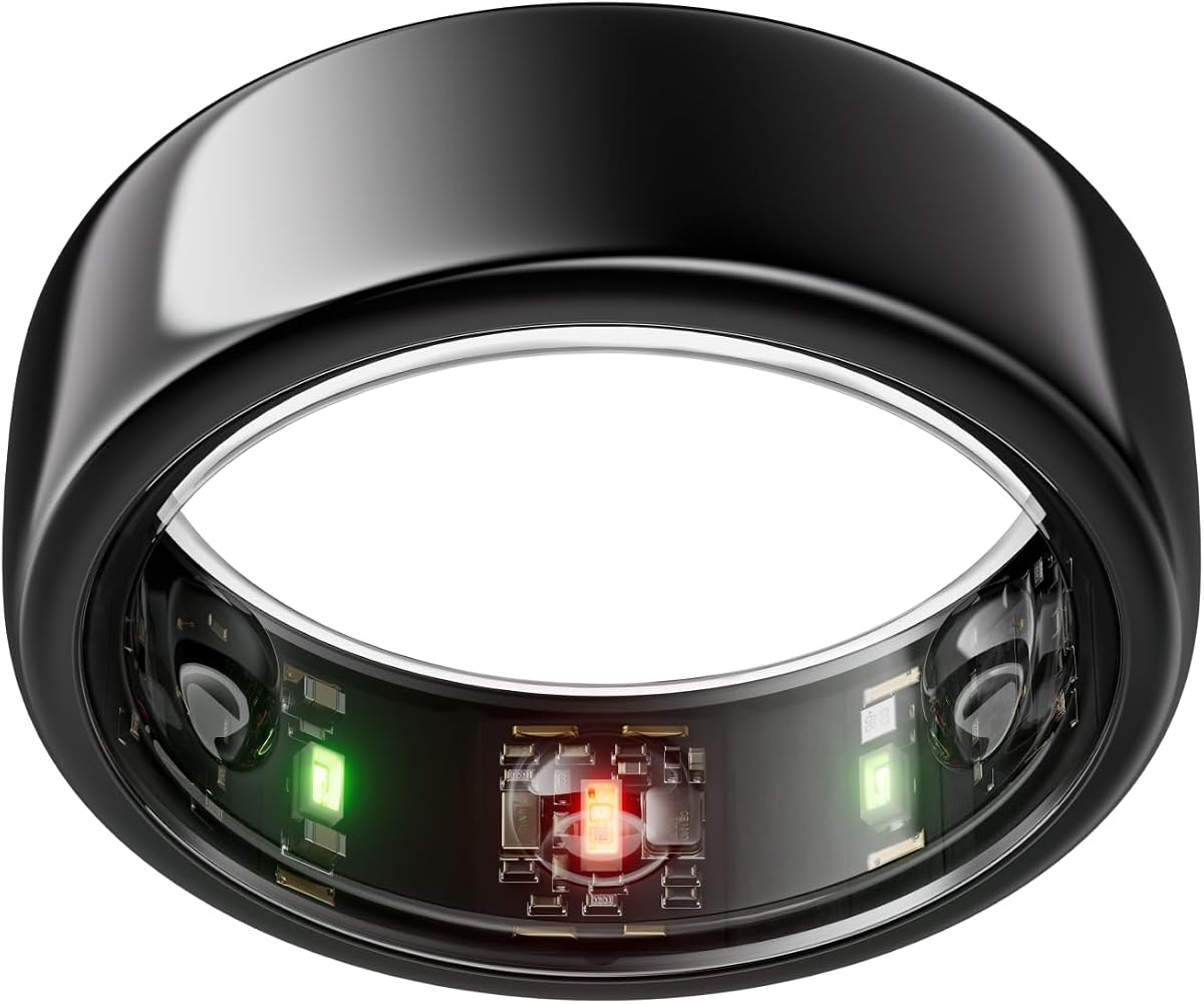 Ring Gen3 Horizon - Black - Size 10 | Size First with Oura Ring Gen3 Sizing Kit - Sleep Tracking Wearable - Heart Rate - Fitness Tracker - 5-7 Days Battery Life