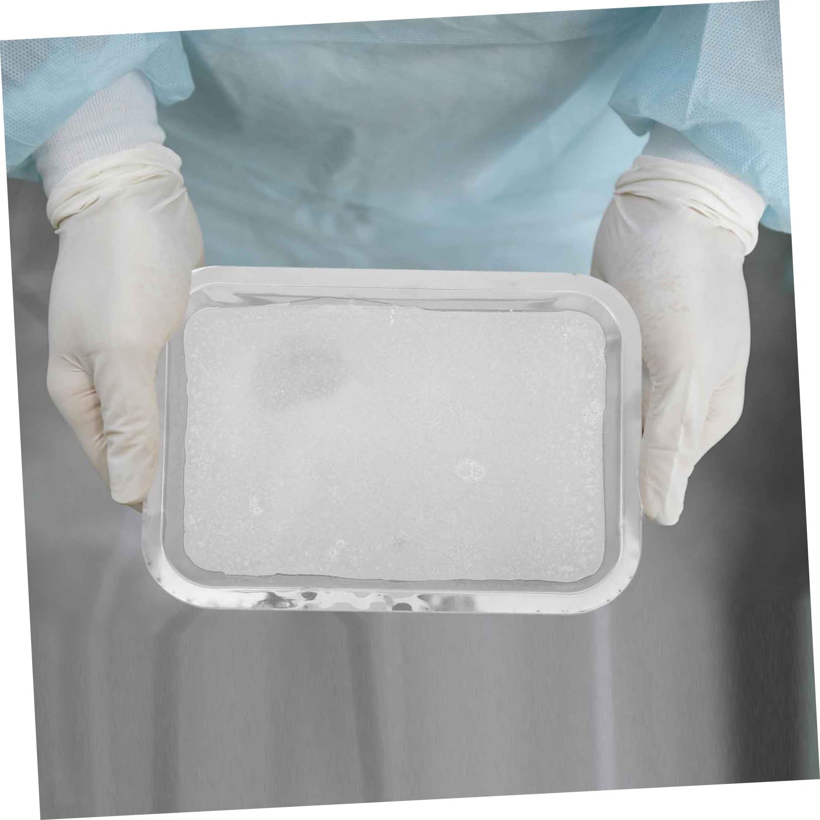 ULTECHNOVO Plateau de Laboratoire Facile à Nettoyer en Acier Inoxydable 19x26 Cm, Plateau de Dissection Réutilisable Pratique pour Usage Professionnel et Laboratoire de Biologie