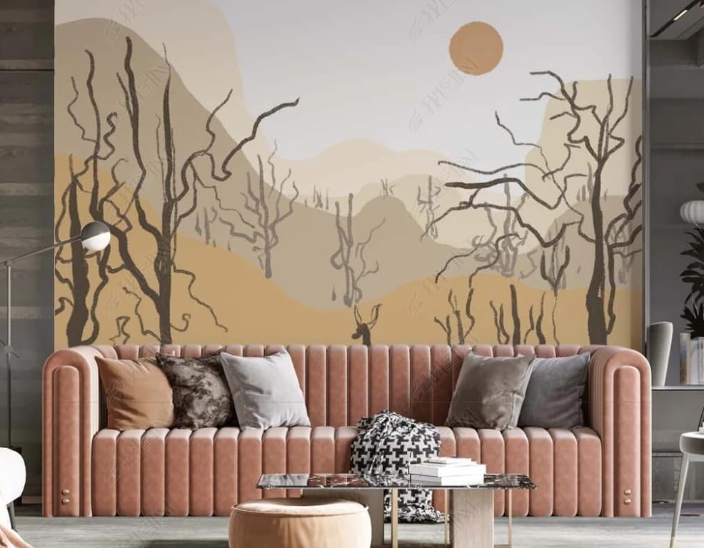 Papier Peint Intissé Cerf Décoration Murale Premium - Poster Géant 350x256