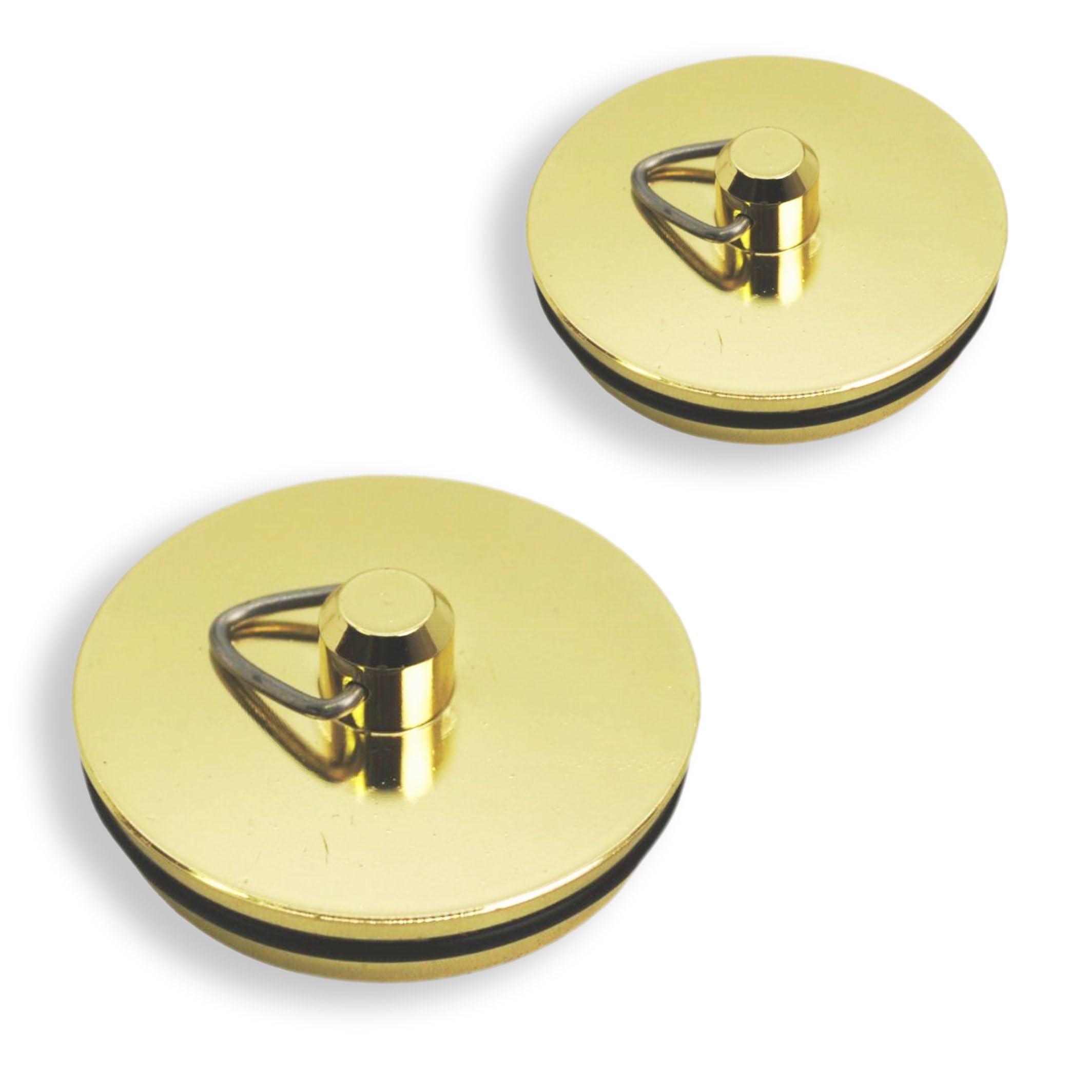DASNTERED Tappo per lavello da 38 mm, in ottone, tappo di ricambio per scarico del lavello, tappo pop-up regolabile per vasca da bagno (argento), misura unica