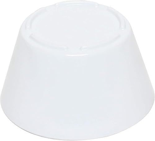 Miniatura 4 de Thunder Group Colección de vajilla de melamina blanca Nustone de 3.875 pulgadas - taza de caldo de 8 onzas, viene en docena