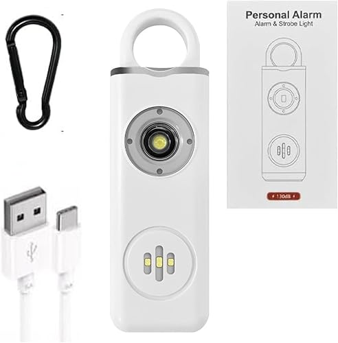 Siren Self Defense for Women – Alarma personal para mujeres, niños y ancianos – Recomendado por la policía – Llavero de autodefensa fuerte de 130 dB