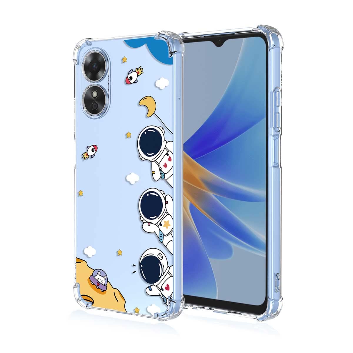 Custodia Cover per OPPO A78 5G in TPU Trasparente fantasia U9