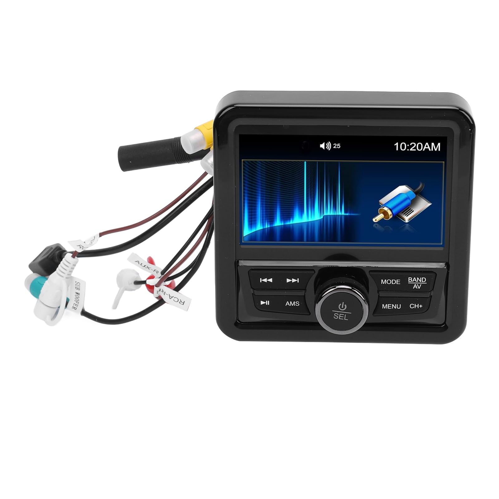 Ricevitore Radio FM per Barche, Stereo Marino Impermeabile con Riproduzione USB, Audio Compatto per Barche, Camion e Navi Marittime