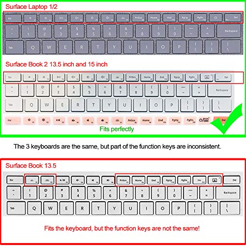 Protector de teclado para Microsoft Surface Laptop y Book miniatura 7