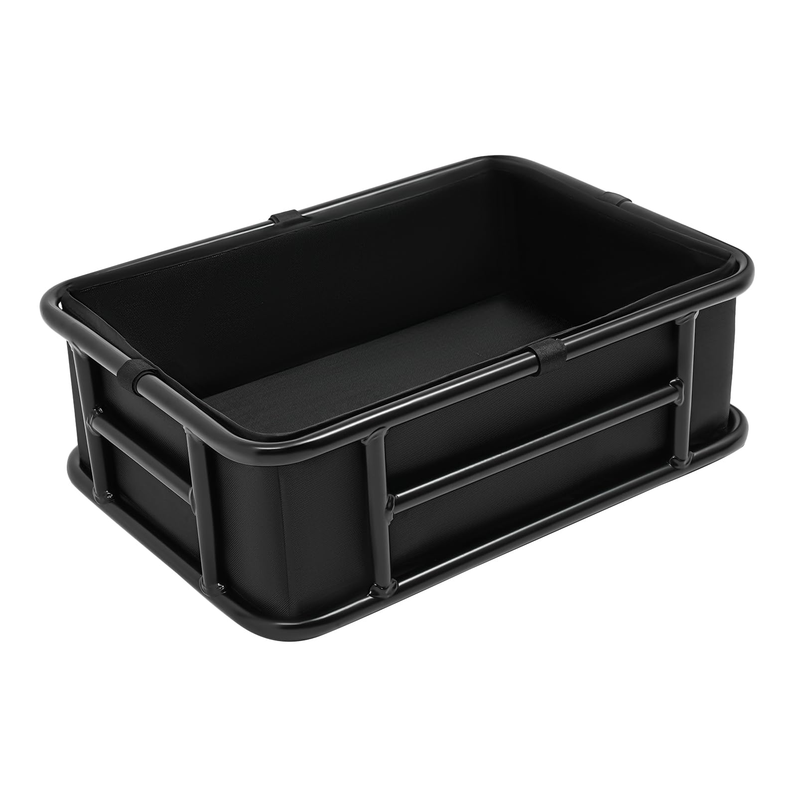 Cestino per bicicletta posteriore, portabagagli con rete e fodera spessa, grande cestino per bicicletta in ferro, 45,6 x 32 x 15 cm, per la maggior parte dei cestini per biciclette