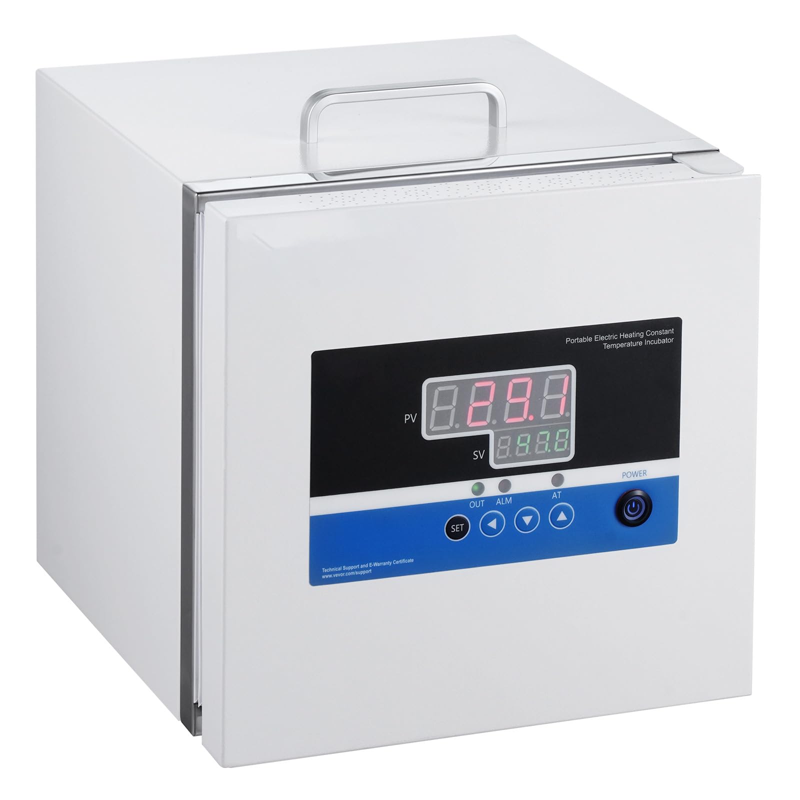 Happybuy Laboratory Incubator, 6L, PID Temperature Control 0-65°C, Digital Incubator for Scientific Research