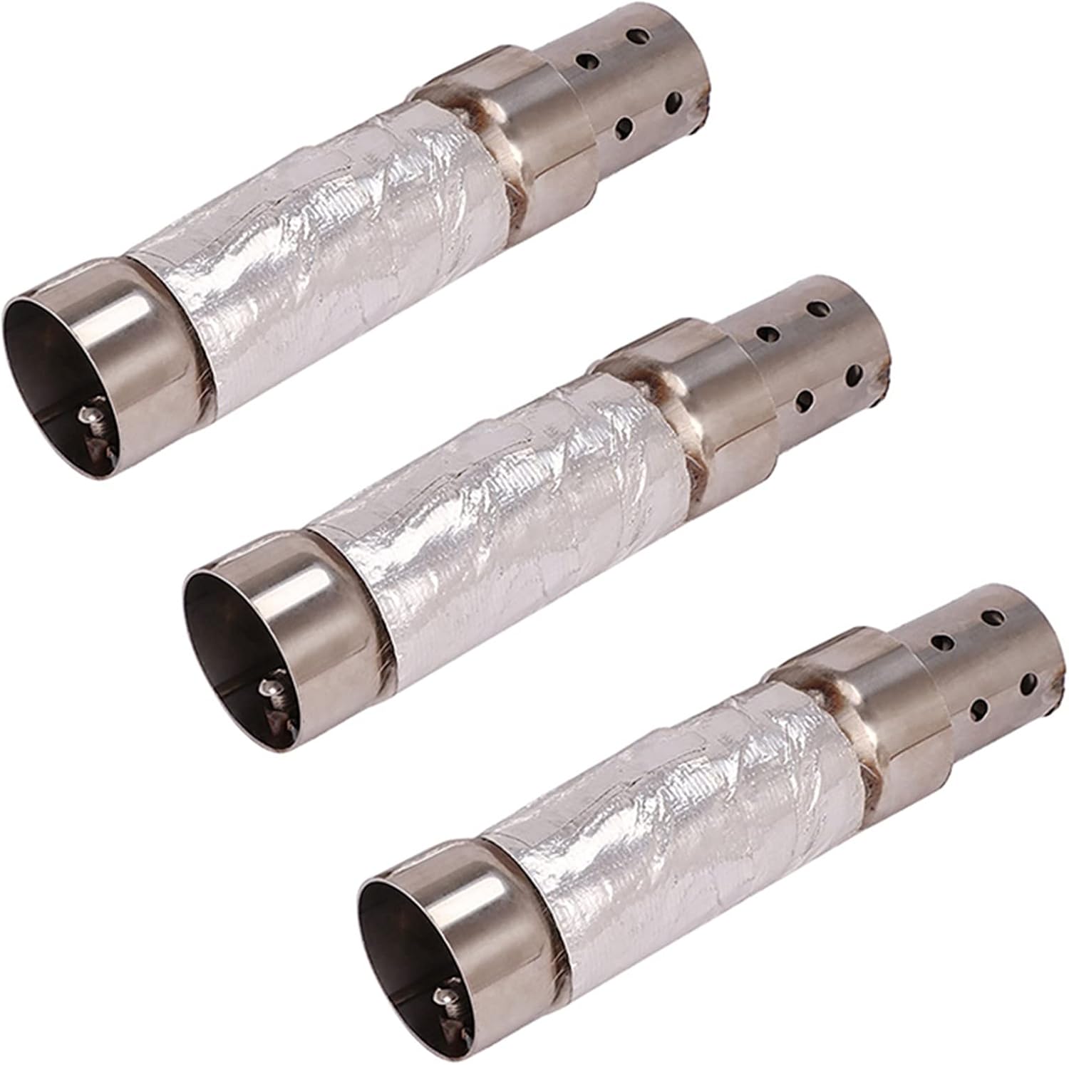 Pasotim 3X Motorcycle Quiet Baffle Exhaust Pipe Muffler for