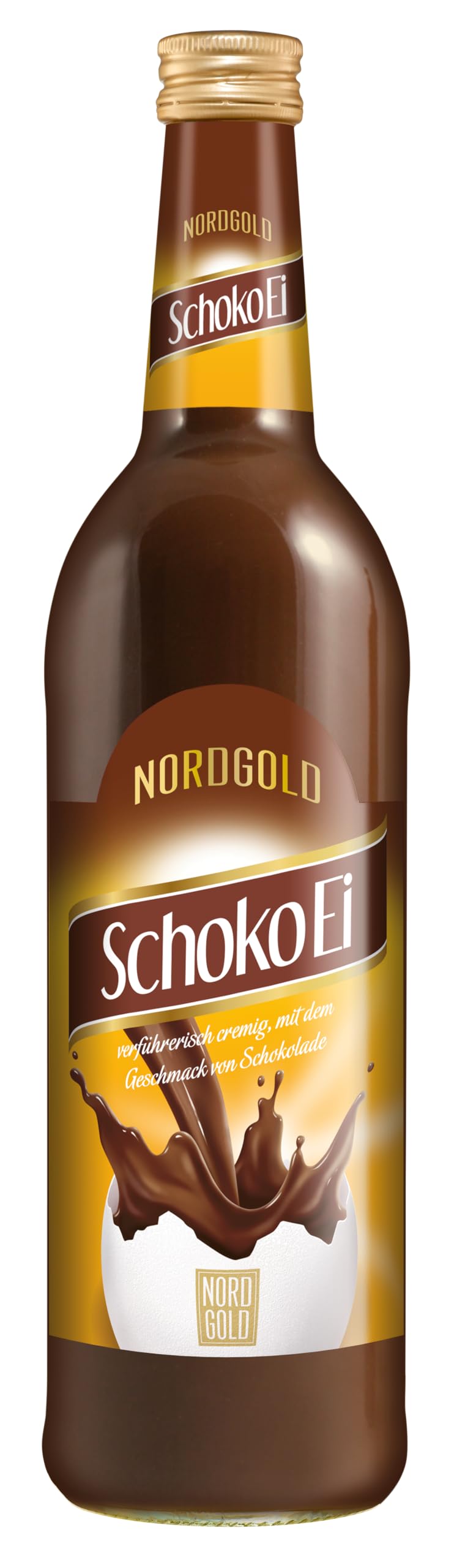 Nordbrand Nordhausen Nordgold SchokoEi - Cremiger Eierlikör mit feinem Schokoladengeschmack (1 x 0,7 l)